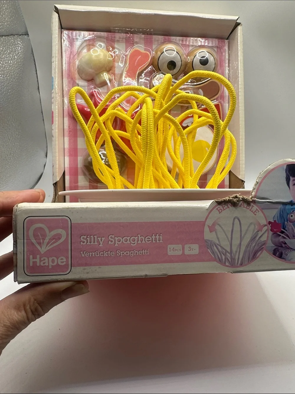 Vintage Silly Spaghetti Kids Toy - Yellow